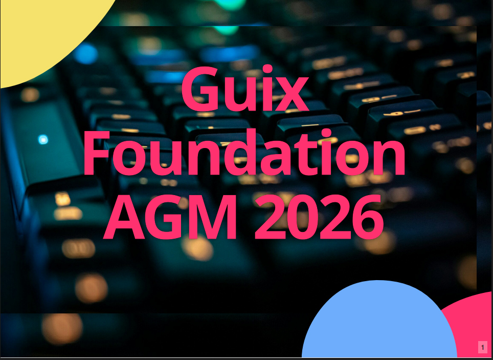 Video recording of Guix Foundation 2026 AGM meeting